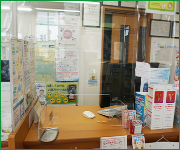 パーテーションの設置